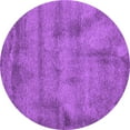 thumbnail image 1 of Ahgly Company Indoor Round Abstract Purple Contemporary Area Rugs, 7' Round, 1 of 4