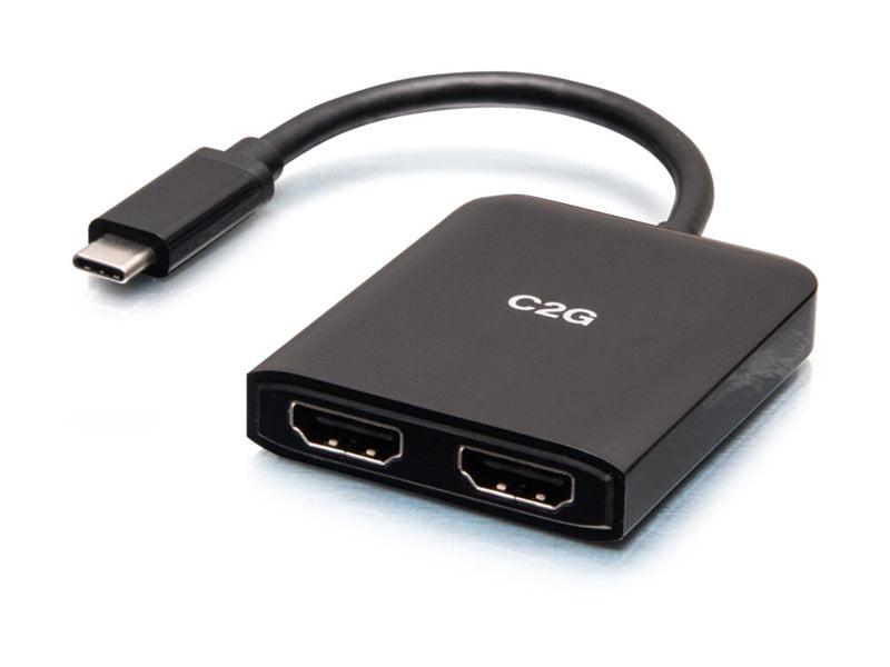 C2G USB-C to Dual HDMI MST Hub, 4K 60Hz