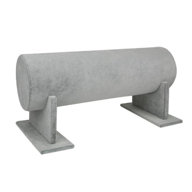 Estante de Exhibición Del cabellero de Las de de Las Mujeres Syn Suede para El Estante Del Accesorio 30x11cm Gris shamjiam Estante de exhibición de la banda del pelo de las mujeres