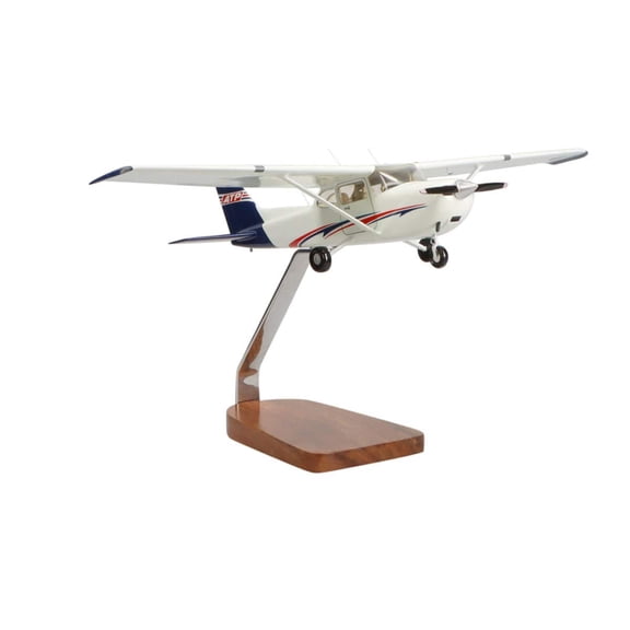 ATP Cessna® 172 Skyhawk Clear Canopy Large Mahogany Model
