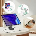 thumbnail image 2 of Papapt Adjustable Laptop Stand, Acrylic Transparent Portable Laptop Stand with 360° Rotating Base Ergonomic Foldable Book Holder for Desk (Black), 2 of 5