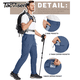 thumbnail image 2 of TACVASEN-pantalones de senderismo ligeros para hombre, pantalones de trabajo de carga de secado rápido, de nailon, impermeables, para pesca y senderismo al aire libre, 2 of 5