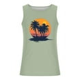 thumbnail image 3 of Chiccall Hawaiian Tank Tops for Men Summer Beach Graphic Sleeveless Casual Loose Stylish Tee Shirts Tops, 3 of 5