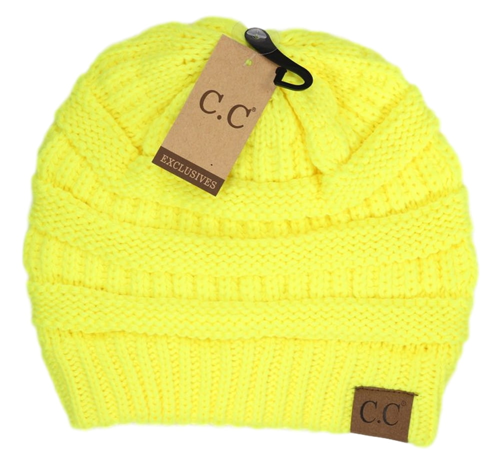 yellow beanie hat walmart