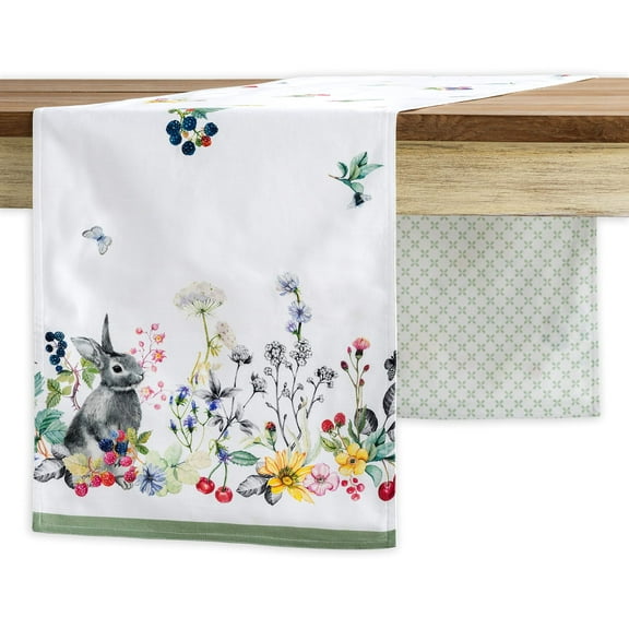 Maison d' Hermine Printemps 100% Cotton Table Runner for Party | Dinner | Holidays | Kitchen | Spring/Summer [Double Layer (14.5 Inch by 72 Inch)]