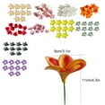 thumbnail image 3 of Kearding 10x decoración de fiesta flores artificiales para ambiente festivo decoración de boda de amplia aplicación púrpura oscuro Type3 NO3, 3 of 6
