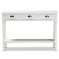 thumbnail image 4 of Baxton Studio Garvey Modern Metal Console Table, Drawer Included, White, 4 of 9