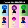 thumbnail image 4 of Tradeopia Premium Interactive 6 Inch Plasma Ball – Green with Black Base, 4 of 6