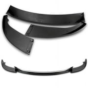 Stay Tuned Performance Front Bumper Splitter Spoiler Lip For 2006-2010 BMW E60 M5 H-Style Painted Black