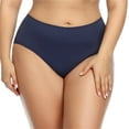 thumbnail image 1 of Gibobby Ropa interior hipster para mujer Ropa interior mujer sin costuras Calzoncillos algodón sexy talle ajustados （Azul， L), 1 of 4