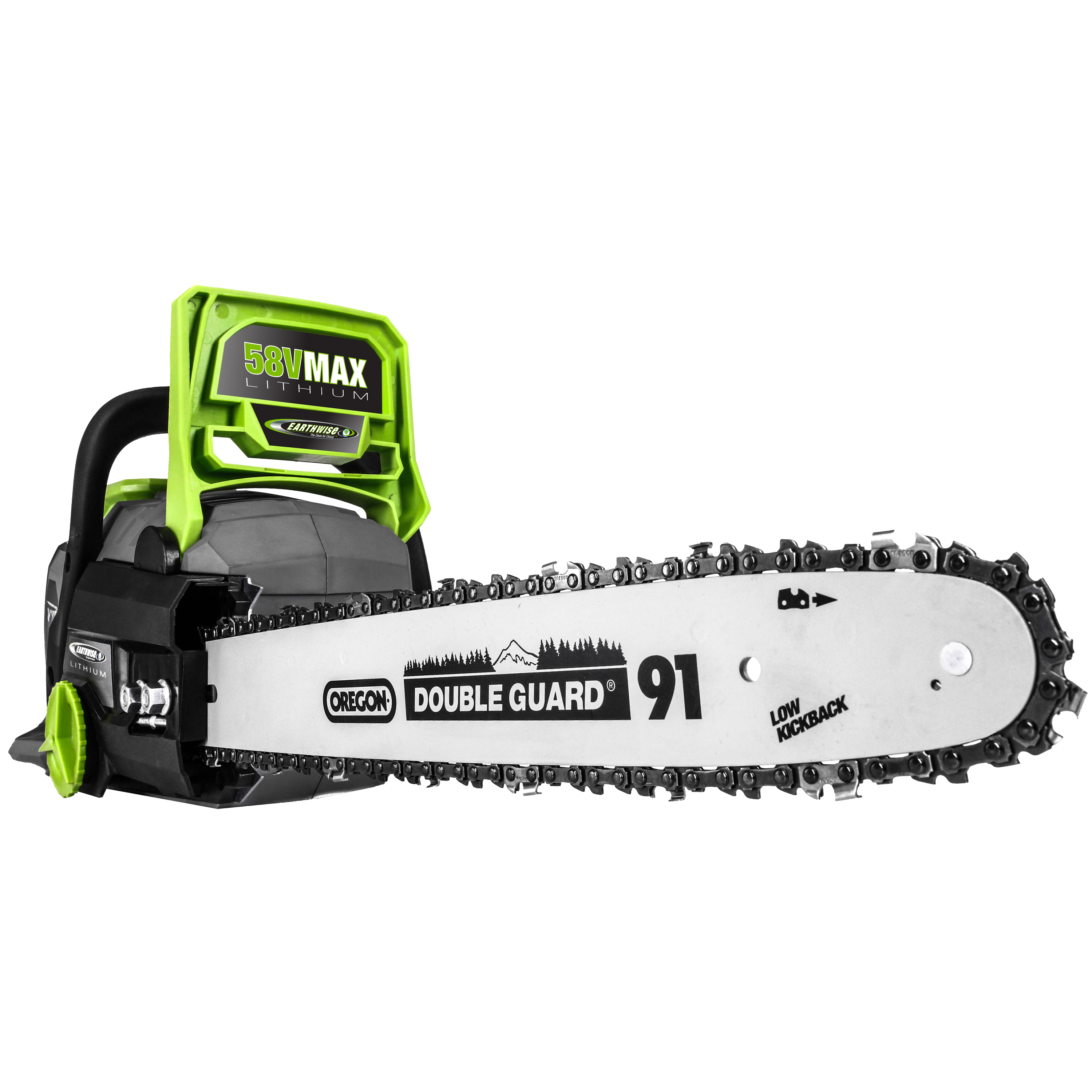 Earthwise LCS35814 14" 58-Volt Cordless Chainsaw, Brushless Motor (2Ah Battery and Charger Included) - image 2 of 5