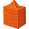 thumbnail image 1 of Nvzi Servilletas de poliéster, 16,92 x 16,92 pulgadas, servilletas de tela lavables para cenas en restaurantes, bodas y festividades, paquete de 10, color naranja, 1 of 4