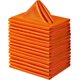 thumbnail image 1 of Xiao Hua Servilletas de poliéster, 43 x 43 cm, lavables, para restaurantes, bodas y festividades, paquete de 10, color naranja, 1 of 4