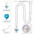 thumbnail image 2 of TINGN Nana Gifts Nana Birthstone Necklaces 925 Sterling Silver Heart Birthstone Necklaces Jewelry I Love You Nana Gifts for Nana Grandma, 2 of 6