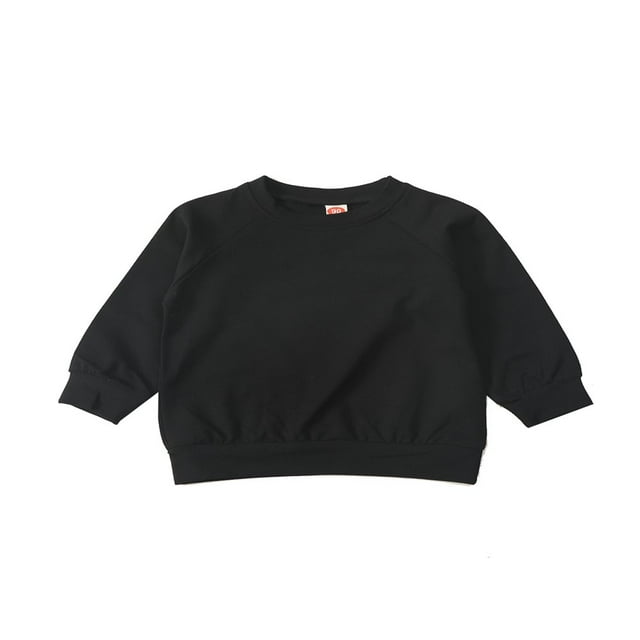 MesaSe Bébé Pulls de Couleur Unie Hiver Chaud Manches Longues Col Rond Sweatshirts