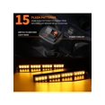 thumbnail image 4 of 32 LED Visor Strobe Light Bar Interior Windshield Sunvisor Emergency Hazard Warning Flashing Light Extend Bracket Split Mount for Law Enforcement Vehi, 4 of 4