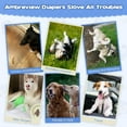 thumbnail image 6 of Tingzi Dog Diapers Female, 10 Count Disposable Stretchy Diapers for Female Dog, Pulled Up Diaper for Dogs, Super Absorbent Leak-Proof Puppy Diapers for Doggy in Heat Period, 6 of 7