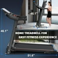 thumbnail image 6 of 2.5HP Treadmill for Home with Incline 265lb Weight Capacity with Bluetooth, Portable Treadmill for Home Office Fitness Walking Jogging, 6 of 9