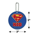 thumbnail image 6 of Superman Super Kid Shield Logo Round Luggage ID Tag Card Suitcase Carry-On, 6 of 8
