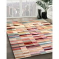 thumbnail image 2 of Ahgly Company Indoor Rectangle Contemporary Sunrise Orange Abstract Area Rugs, 7' x 9', 2 of 6