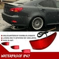 thumbnail image 3 of GTINTHEBOX 2x Red LED Bumper Reflector Signal Tail Brake Lights For 2006-2013 Lexus IS250 IS350, 3 of 10