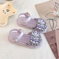 thumbnail image 6 of Jinhomg Toddler Girls Sandals Little Girls Kids Sequin Shoes Lightweight Comfy Wedding School Party Sandals Purple 25, 6 of 6