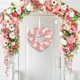 thumbnail image 6 of Heart Door Decorations Outdoor Wreaths, Valentines Day Ornament Heart Shaped Wreath, Valentine's Day Party Decorations, Wreath for Spring Galentine's Day Decor, 6 of 6
