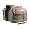 thumbnail image 1 of Bolsa para sillín de bicicleta de doble cara, alforja para bicicleta de gran capacidad, impermeable, para bicicletas de montaña y carretera, para desp Verde marrón, 1 of 8