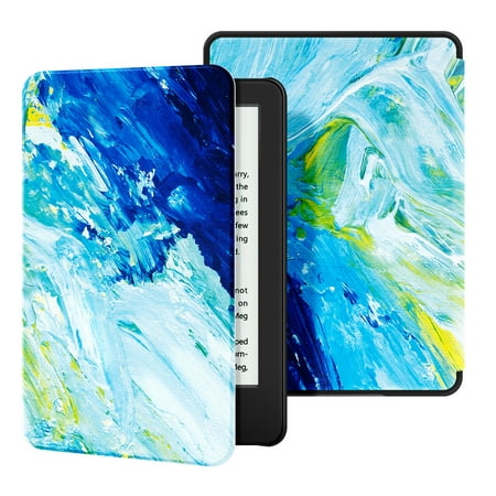 Ayotu Case for All-New Kindle(10th Gen, 2019 Release) - PU Leather Cover with Auto Wake/Sleep-Fits Amazon All-New Kindle 2019(Will not fit Kindle Paperwhite or Kindle Oasis), Wave