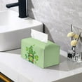 thumbnail image 2 of Psesaysky Tissue Box Cover Waterproof, St. Patrick Dwarf Rectangular PU Leather Tissue Box Holder, Modern Facial Paper Organizer Dispenser for Bathroom, Car, 9.7''X5.2''X5.1'', 2 of 7
