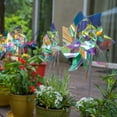 thumbnail image 4 of In the Breeze 2652 — Iridescent 8" Classic Pinwheel - 8 PC — Shimmering, Sunlight Reflecting Wind Spinners, Toys, Party Favors, 4 of 5