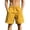 Yellow, variant on ZRGHAOYLQ Mens Casual Shorts 7 Inch Elastic Waist Shorts Straight Leg Loose Fit Shorts Breathable Lightweight Summer Leisure Shorts with Pockets