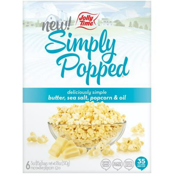 Simply Popped Microwave Popcorn, 1pk, Package May Vary