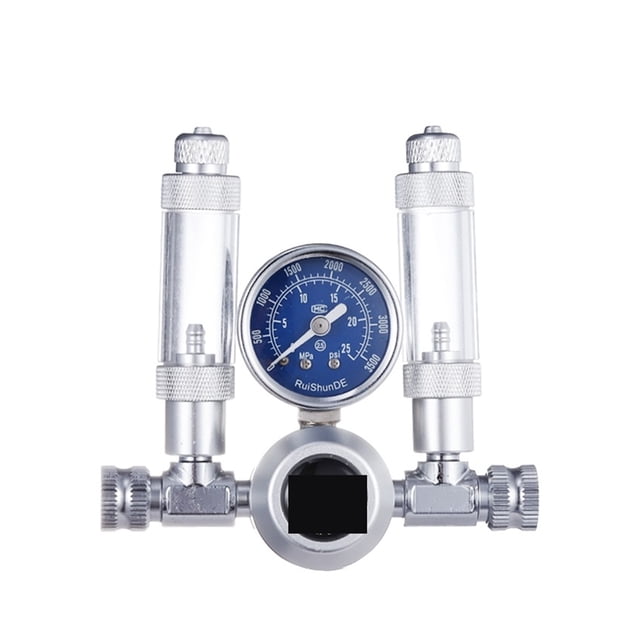 Régulateur de CO2 pour Aquarium Kit d'Élevé Solénoïde Compteur de Bulles Réservoir de Poissons Système de Contrôle de CO2 Générateur de Réacteur Réduction de Pression, Installation Facile