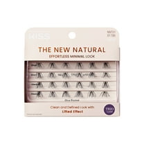 KISS The New Natural, False Eyelashes, Neo, 12mm-14mm, 24 Clusters