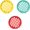 Mixed 3pcs, variant on Finger Exerciser, Hand Exercise Webs for Physical Therapy, Hand Grip Strengthener, Grip Strength Trainer, Portable Size, Latex Free, 7" Diameter