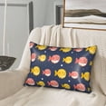 thumbnail image 6 of KLL Cute Puffer Fish Pattern Silk Pillowcase for Hair and Skin Standard Size 20"X 30" Soft Breathable Pillow Covers for Sleeping, 6 of 7