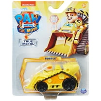 PAW Patrol, True Metal Rubble Collectible Die-Cast Vehicle, Movie Series 1:55 Scale, Kids Toys for Ages 3 and up