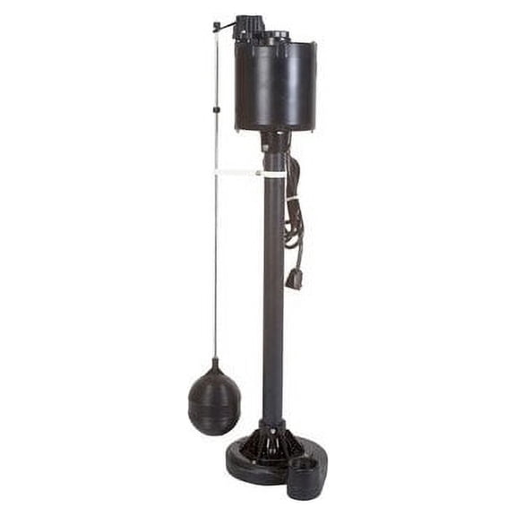 Zoeller 82-0001, Model M82 Old Faithful Pedestal Pump, 1/3 HP, 115 Volts, 1 Phase, 5.7 Amps, 1-1/2" FPT Discharge, 50 GPM Max, 21 ft Max Head, 7-1/2 ft Cord, Automatic