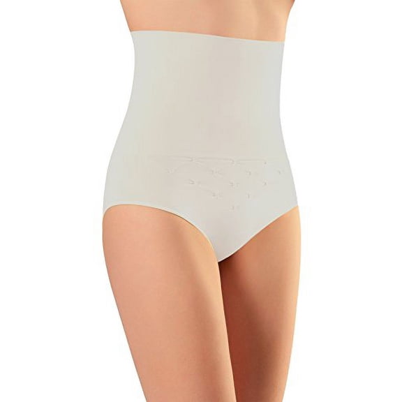 NBB Women's Seamless Hi-Waist Tummy Control Body Shaper Slimming Shapewear Pants White Medium