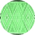 thumbnail image 1 of Ahgly Company Indoor Round Southwestern Emerald Green Country Area Rugs, 7' Round, 1 of 4