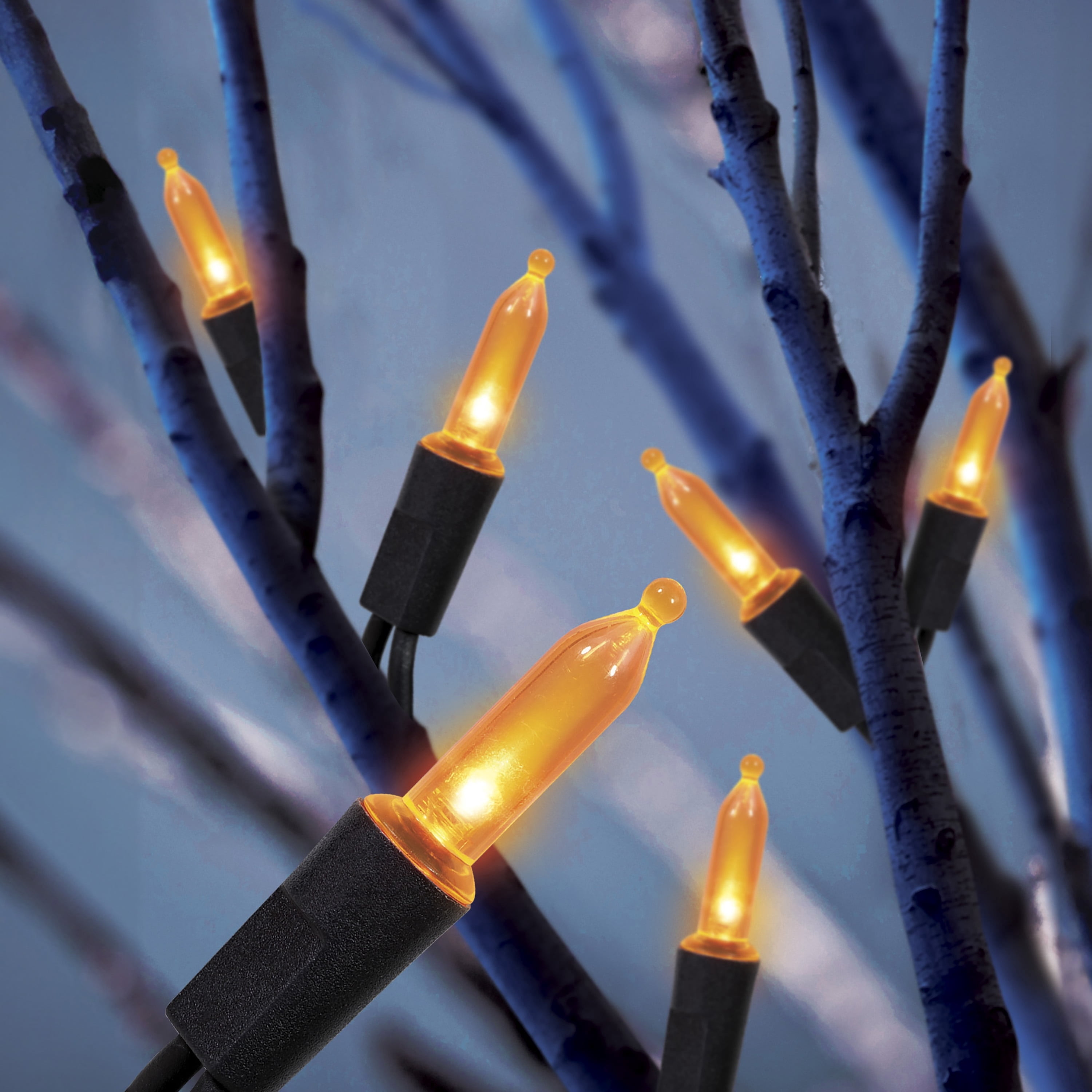 Indoor/Outdoor 200-Count LED Mini String Lights, Orange, 39', Halloween by Way To Celebrate