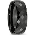 thumbnail image 4 of Ceramic Black Faceted 7.5mm Polished Band (Size 10.5) Made In China cer4-10.5, 4 of 5