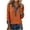 Orange, variant on Vivianyo HD Women's Denim Trim Collared Henley Sweater, Long Sleeve Pullover for Women, Fall Top for Casual Work and Daily Wear, Sizes S-3XL
