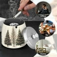thumbnail image 4 of Yayeee Ashtray with Lid for Cigarette Smokeless Stainless Steel Home Ash Holder, Hand Drawn Christmas Stars, 4 of 7