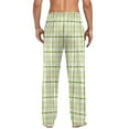 thumbnail image 6 of Xcmzpl Plaid Pants fro Men with Pocket Baggy Cotton Pjs Bottoms Elastic Waist Casual Sleep Pants Color Block Loungewear Pants, 6 of 7