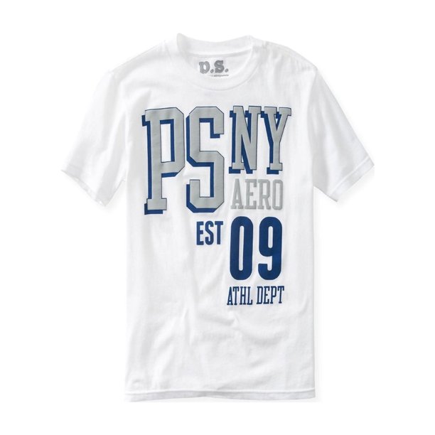 Camiseta gráfica Aeropostale Boys PSNY, blanca, XL (14)