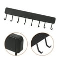thumbnail image 4 of Colgador de utensilios de cocina montado en la pared, estante colgante sin perforaciones con múltiples ganchos, organizador que ahorra espacio para almacenamiento de cocina, 4 of 6
