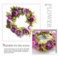 thumbnail image 3 of Guirnalda de flores de peonía artificial, guirnalda de flores de simulación, puerta, decoración floral falsa, decoración del hogar, púrpura Eigraketly HA7401-03B, 3 of 6