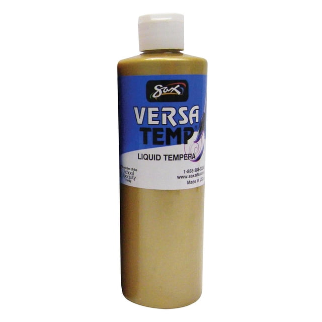 Saxofón Versatemp, témpera de gran cuerpo, 473 ml, color dorado metalizado